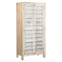 Hand Carved Solid Wooden Antique Door Cabinet Cupboard Wardrobe D137