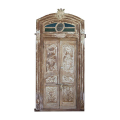 Indian Vintage Antique Handcrafted Solid Wood Door 39