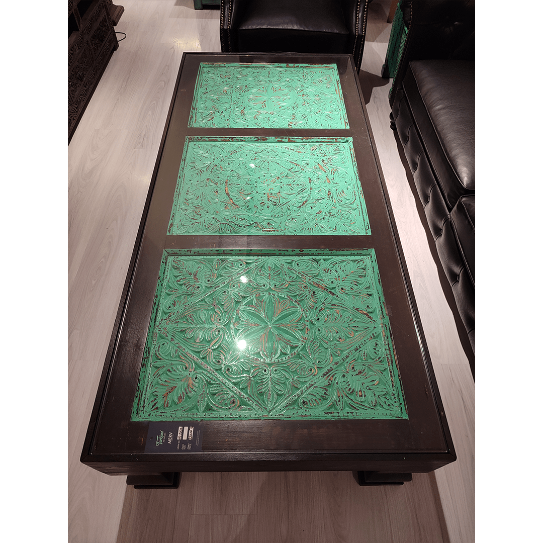 Indian Hand Carved Solid Wood Coffee Table C7