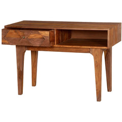 Hand Carved Diamonds Solid Wood Hall Writing Desk