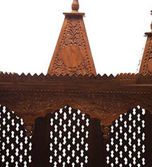 Sheesham Wood Handmade Mandir Home Temple In Brown