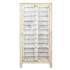 Hand Carved Solid Wooden Antique Door Cabinet Cupboard Wardrobe D137