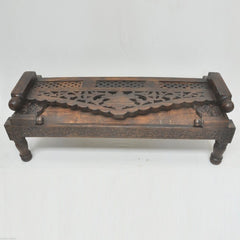 Mughal Garden Hand Carved Balinese Daybed Chocolate M