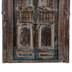 Indian Vintage Antique Hand Carved Solid Wood Door 69