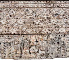 Antique Indian Hand Carved Solid Wood Console Table 09