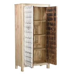 Hand Carved Solid Wooden Antique Door Cabinet Cupboard Wardrobe D137