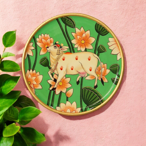 Traditional Rajasthani Hand Painted Wall Decor Plates 14