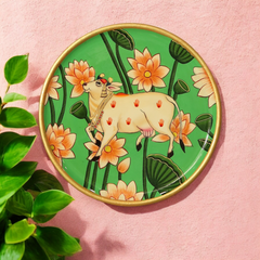 Traditional Rajasthani Hand Painted Wall Decor Plates 14