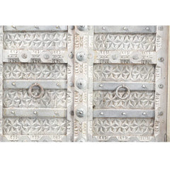 Hand Carved Solid Wooden Antique Door Cabinet Cupboard Wardrobe D137