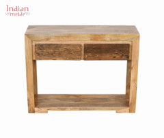 Mango Classic Handmade Carved Solid Wood Console Hall Table