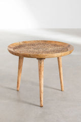 Indian Hand Carved Mango Wood Side Table 28