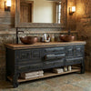 Indian Hand Carved Solid Wood Bathroom Vanity V13
