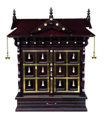 Sheesham Wood Handmade Mandir Home Temple In Brown