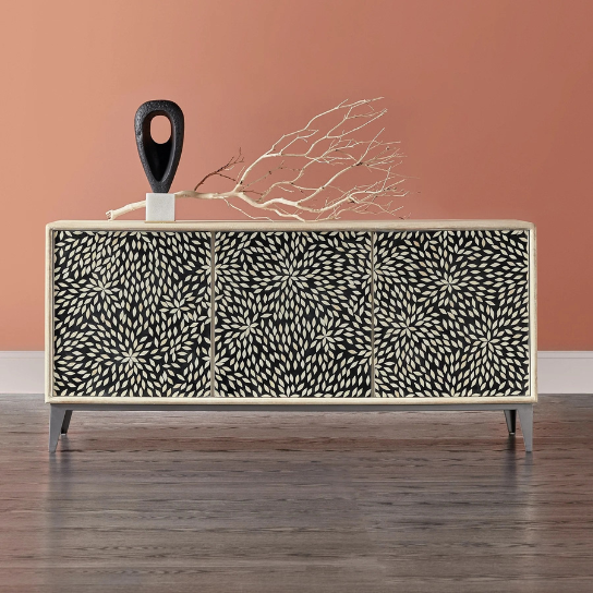 Bone Inlay Solid Wood Sideboard S71