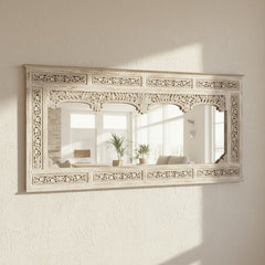 Hand Carved Solid Wooden Wall Mirror 83