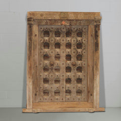 Indian Vintage Antique Handcrafted Reclaimed Teak Wood Door 40