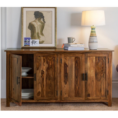 The Attic California Solid Wood Sideboard Honey