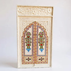 Indian Hand Painted Solid Wooden Door Panel A77