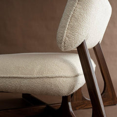 The Gileteen Moran Chair sheesham Wood Geometrical Frame with The Softest Cushioning