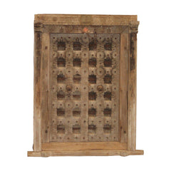 Indian Vintage Antique Handcrafted Reclaimed Teak Wood Door 40