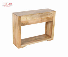 Mango Classic Handmade Carved Solid Wood Console Hall Table