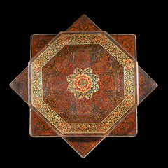 Avani Indian Hand Painted Solid Wood Bajot Coffee Table C52
