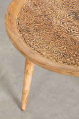Indian Hand Carved Mango Wood Side Table 28