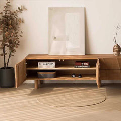 Kraft Bazaar Indian Mango Wood Hand Carved TV Unit Stand B29