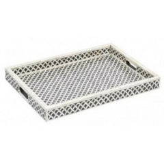 Maaya Bone Inlay Serving Tray - Fish Scale 49x39x5cm