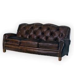 Chesterfield Leather Hayden Tufted  Sofa Leather Lounge Couch 3 Seater CHSE15