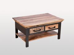 Miller Industrial Indian Solid Wood LENOX II Coffee Table With 4 Drawer