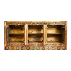Avani Indian Hand Painted Solid Wooden TV Unit 12