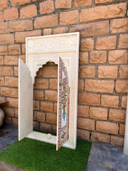 Indian Hand Painted Solid Wooden Door Panel A77