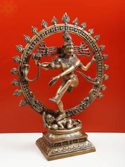 Indian Lord Nataraja Shiva Brass Statue