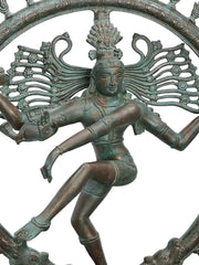 Indian Lord Nataraja Shiva Brass Statue