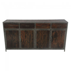 Angle Industrial French Style Metal Sideboard Buffet Large 180x40x90cm