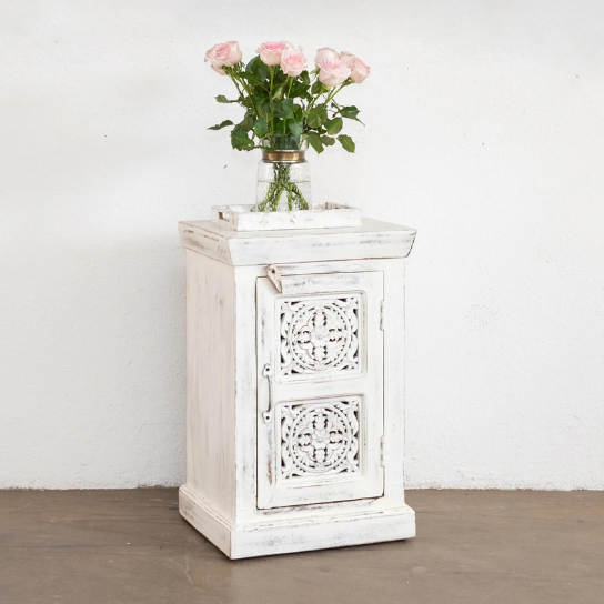 Hand Carved Solid Wood Bedsides Table 73