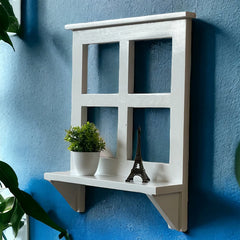 Handmade Home Decor Carved Mango Wood Wall Shelf 07