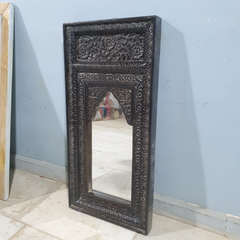 Handcrafted Indian Furniture Carved Wooden Mirror Frame 37X7X77CM