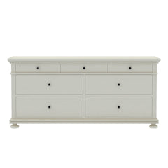 Blanc Indian Solid Wood Chest Of Drawers With 7 Drawer Large Bedroom Dresser