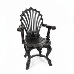 Indian Vintage Hand Carved Solid Wood Chair 26
