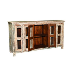 Rustica Reclaimed Solid Hard Wood Sideboard Whitewash