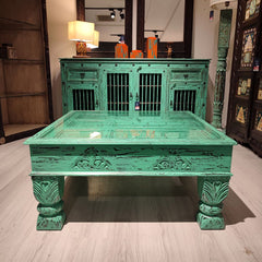 Indian Hand Carved Solid Wood Coffee Table C24