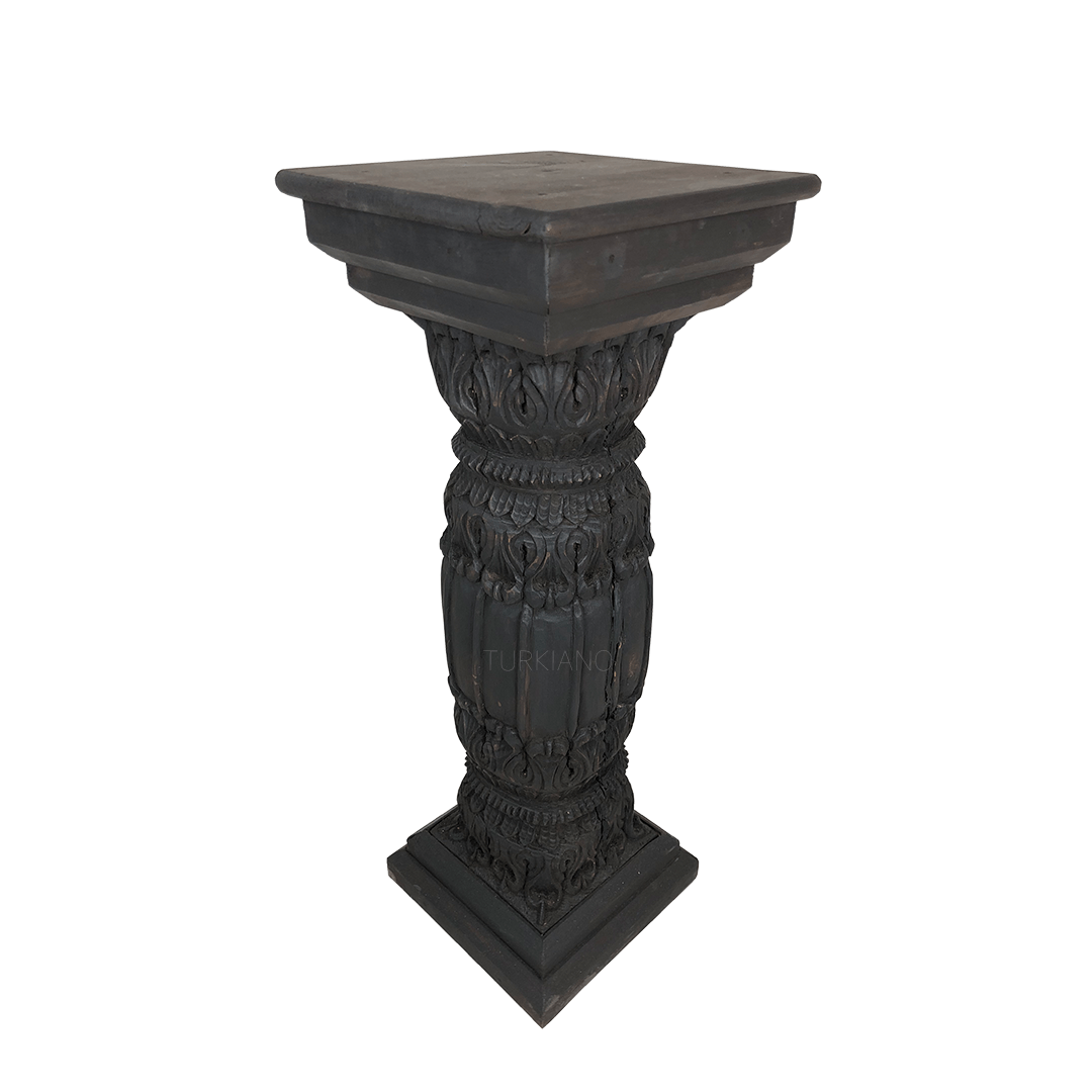 Indian Hand Carved Solid Wood Side Table 01