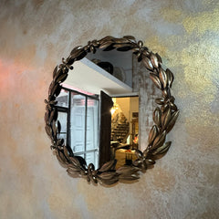 Hand Made Iron Leafage Mirror 86