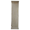 Hand Carved Solid Wooden Glass Doors Cabinet Cupboard Wardrobe D143