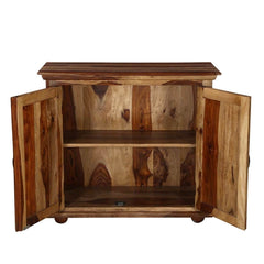 Indian Solid Rosewood Freestanding Small Buffet Cabinet