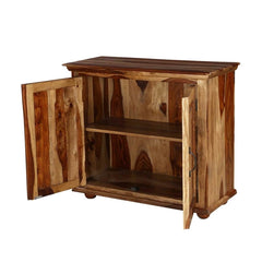 Indian Solid Rosewood Freestanding Small Buffet Cabinet