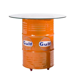 Oil Drum Table And Seats