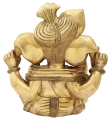 Indian Lord Ganesha Handmade Brass Statue